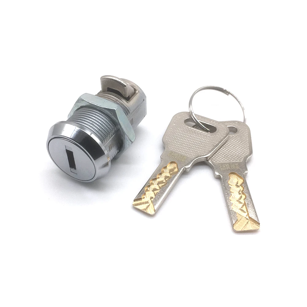 Flat Key Spring Bolt Lock Keyed Alike Cabinet Slam Cam Lock For Money Counter