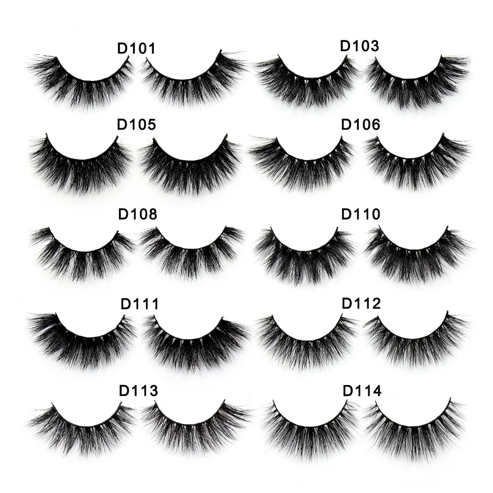 Wholesale 50 Pairs/Lot Eyelashes 3D Mink Lashes Fluffy Fake Eyelashes Natural Long Eye Lashes Cruelty Free False Eyelashes