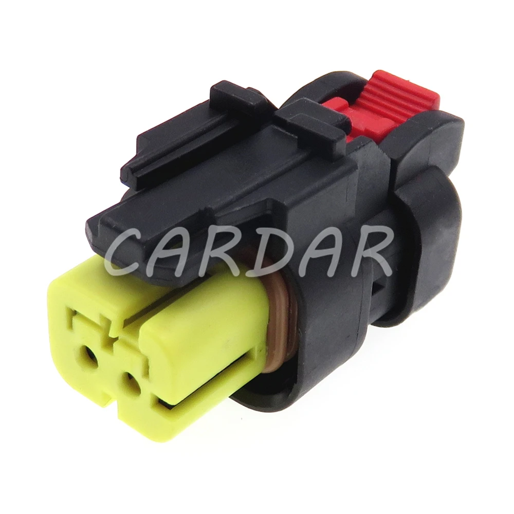 1 Set 2 Pin 776427-3 Yellow Automotive C6.4 Engine Timing Sensor Wiring Socket AC Assembly For CAT320D