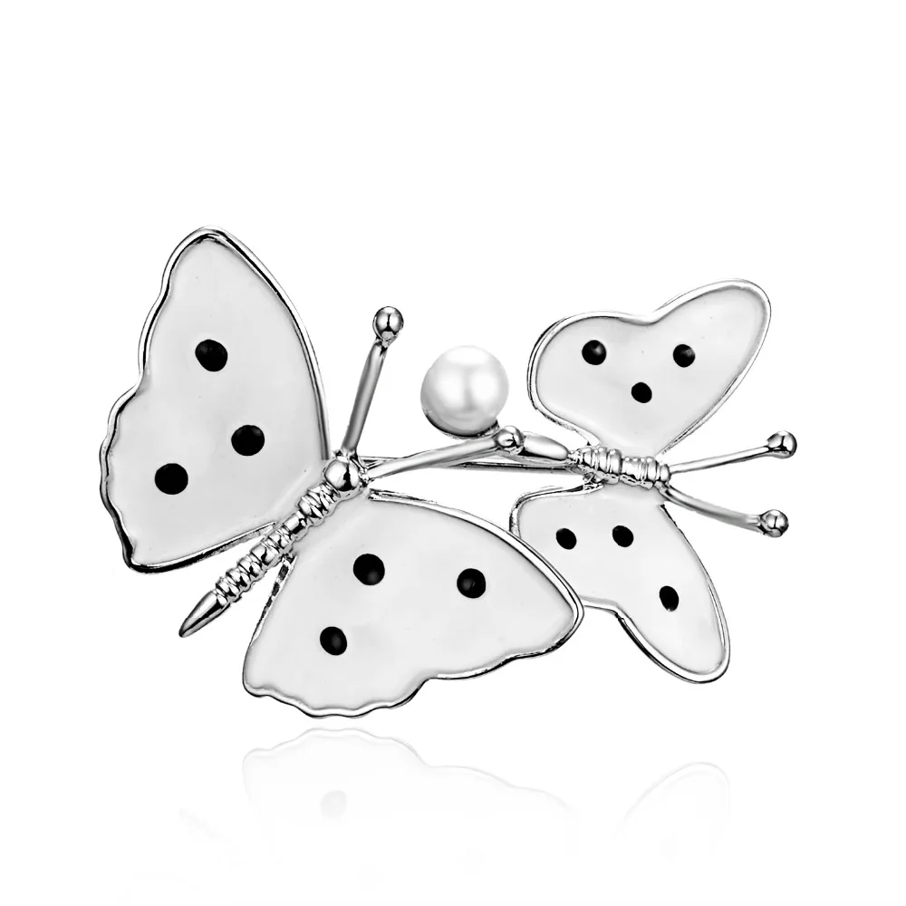 Vintage Bunte Schmetterling Broschen Kristall Strass Metall Emaille Pins Fliegen Insekt Tier Brosche Kleidung Schmuck Geschenke – Detail 27