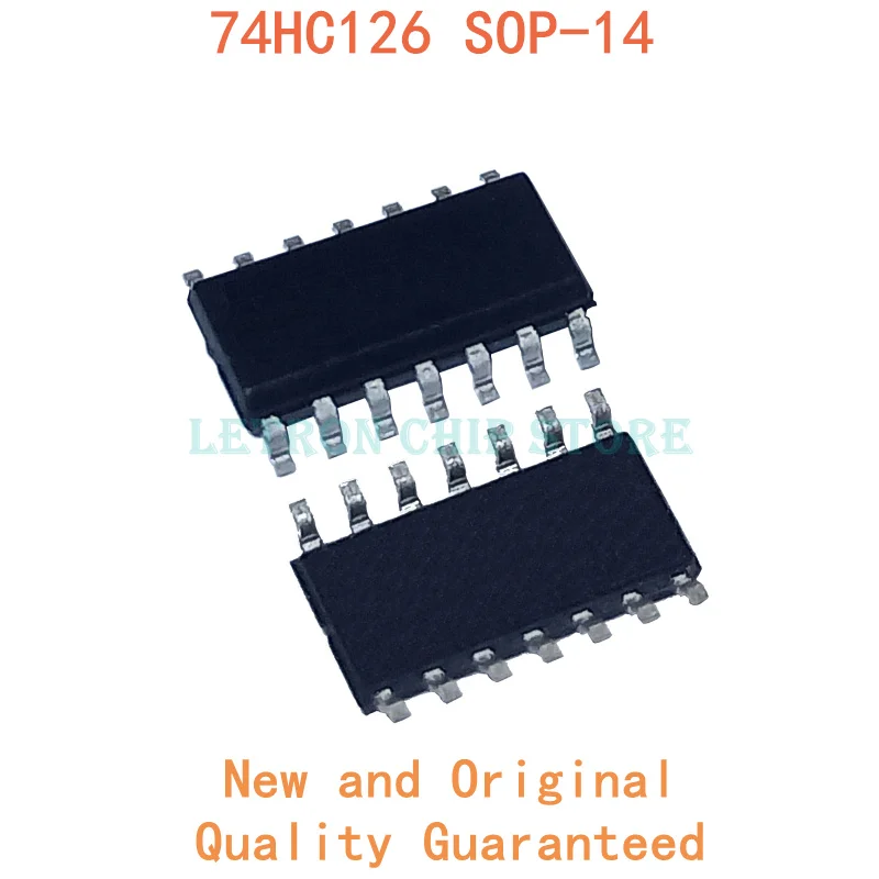 10PCS 74HC126 SOP-14 SN74HC126DR new and original Quad Bus Buffer