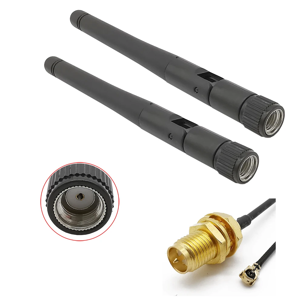 

5 комплектов 2,4 ГГц 3dBi RP SMA штекер Wifi антенны для PCI cctv беспроводной маршрутизатор + RP SMA разъем к U.FL IPX 1,13 Кабель