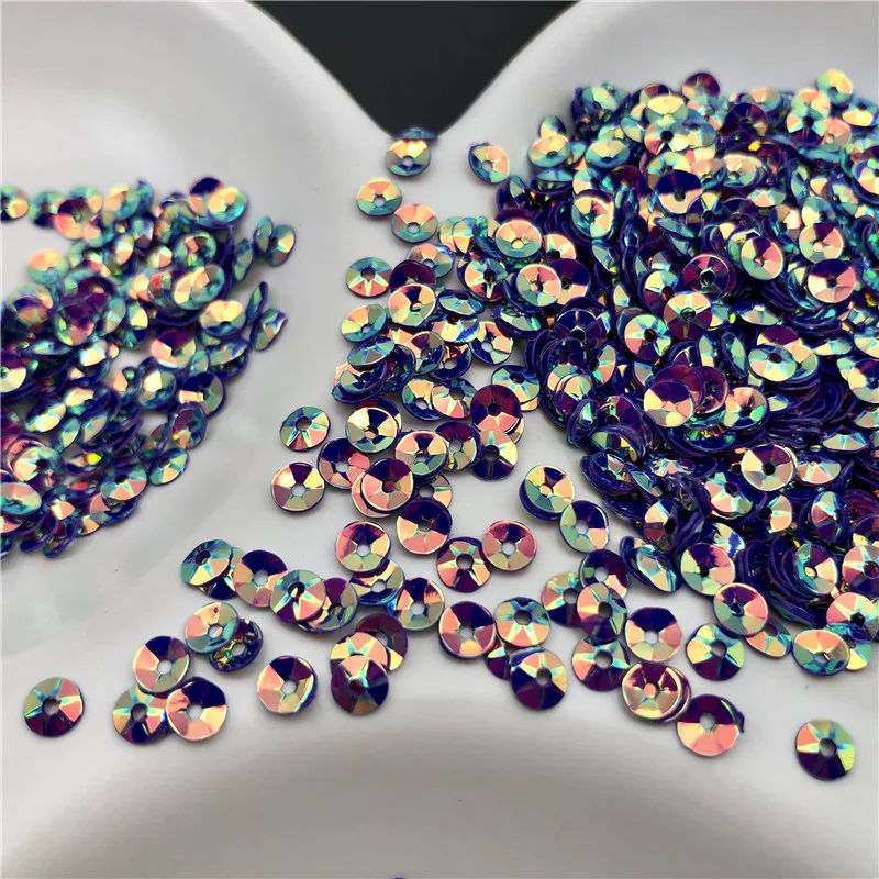 30g 3mm 4mm 5mm PVC Deep Cup Sequins Glitter Paillettes For Clothes,Hat,Shoes.Kids DIY.Crafts Handmade Accessory Wholesale