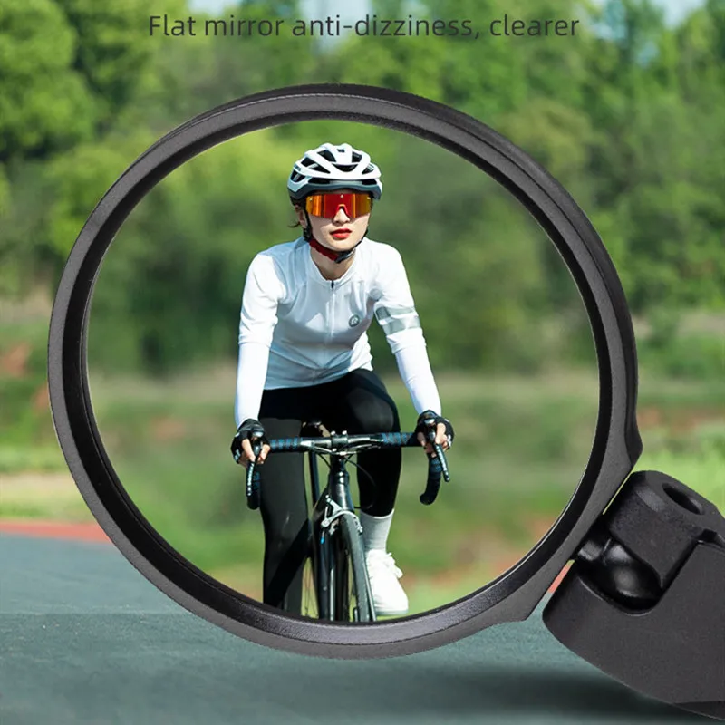 ROCKBRSO Bicycle Mirrors Bike Rearview Mirror Scooter E-Bike Rearview Mirrors 360 Angle Adjustable Handlebar Motorcycle Mirror