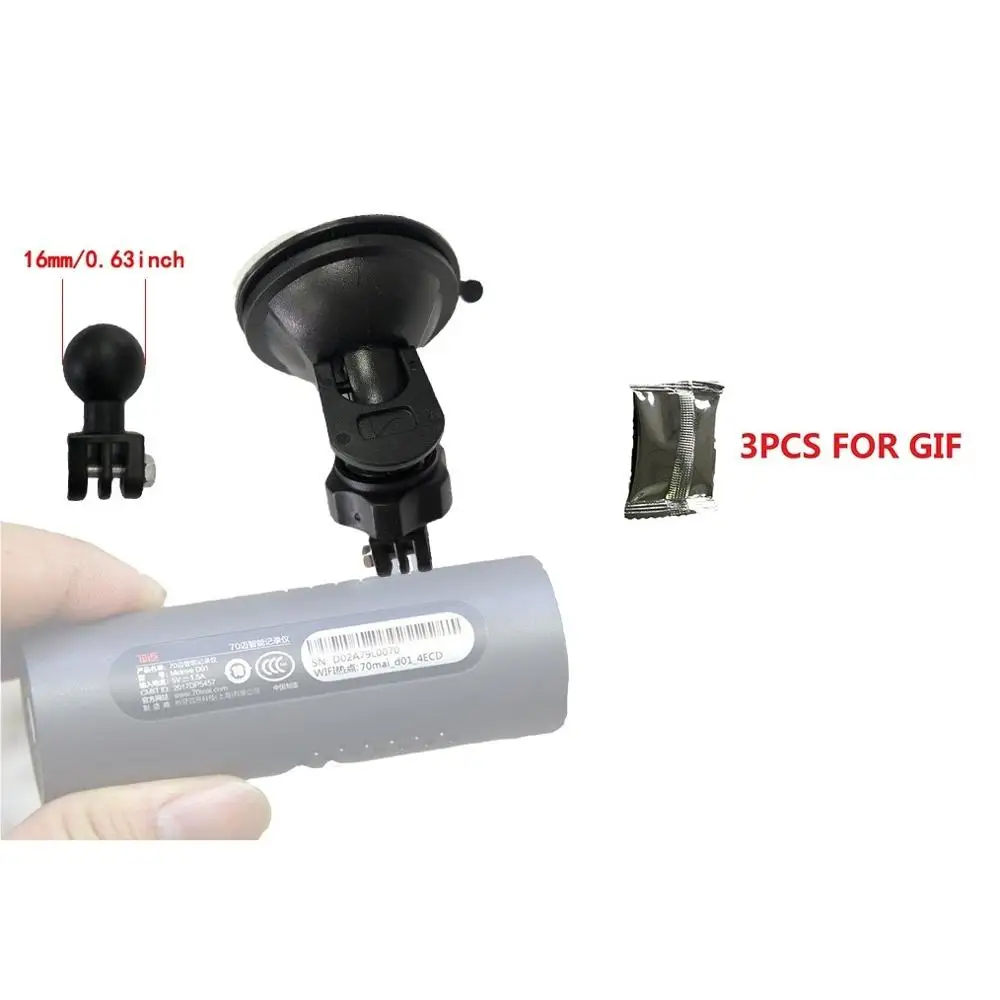 

Suction Cup Mounts Holder Dash Cam Mirror Suction Cup Mount Windshield 70Mai DVR Holder For Xiaomi 70Mai