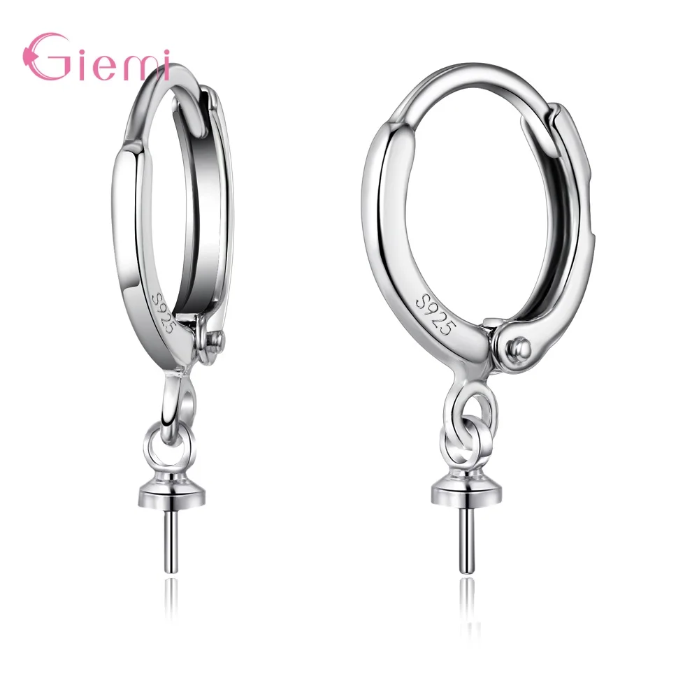 10 stücke 925 Sterling Silber Ohrring Haken Earwire Ohrringe Fitting Ohr Einstellung Basis für DIY Schmuck Machen Zubehör – Detail 4