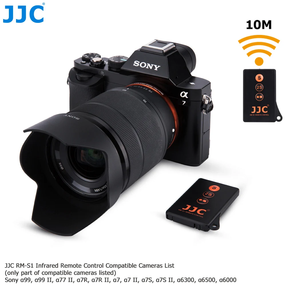 JJC RMT-DSLR1 RMT-DSLR2 Remote Control Trigger Video Command for Sony A7SIII A7III A7RIII A7RIV A7RII A6600 A6400 A7R A7II A6500