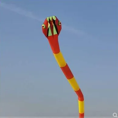 55m 3D Three-dimensional Soft Snake  Kite  Animal Kite  Sports Flying Tool