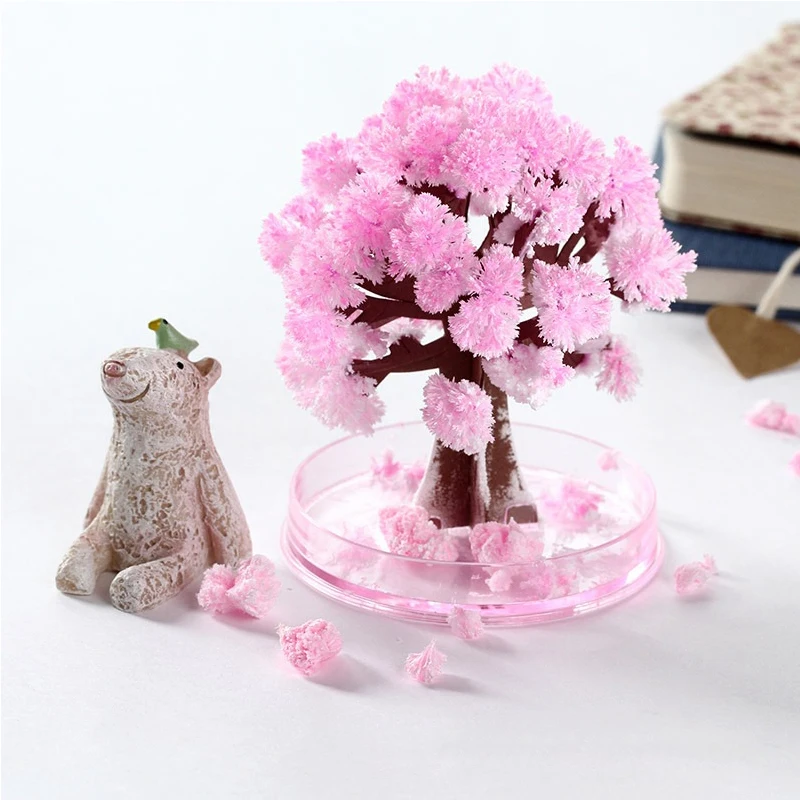 Magic Growing Tree Paper, Sakura Crystal Trees, Desktop Cherry Blossom Toys, Hot Sale, New Arrival, 2024