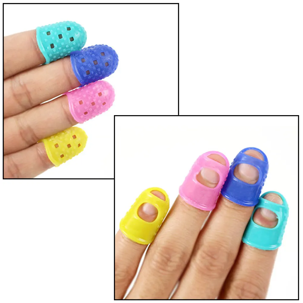 Silicone world Silicone Guitar Finger Cots Guitar Fingertip Protector Fingerstall Guitar String Finger Guard Guitar Accessories