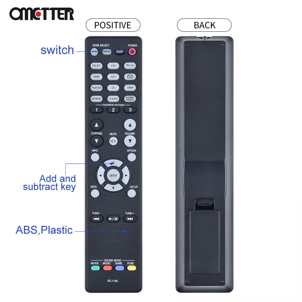 Nuovo RC-1183 per telecomando ricevitore Denon AV AVR-X2000 AVRX2000