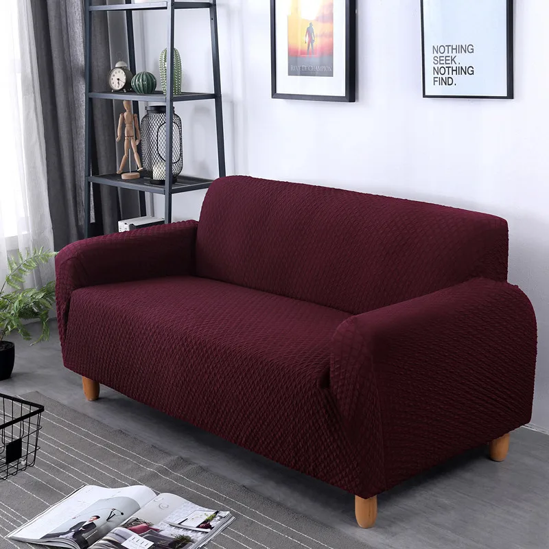 

Three Seater Sofa Covers For Chair Knitting Slipcover Elastic Sofa Furniture Covers For Armchairs Universal Seat Couch Cover New