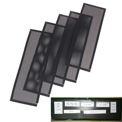 Filtro de polvo de PVC Universal, placa trasera de escudo DIY para chasis de computadora, I/O, 5 piezas