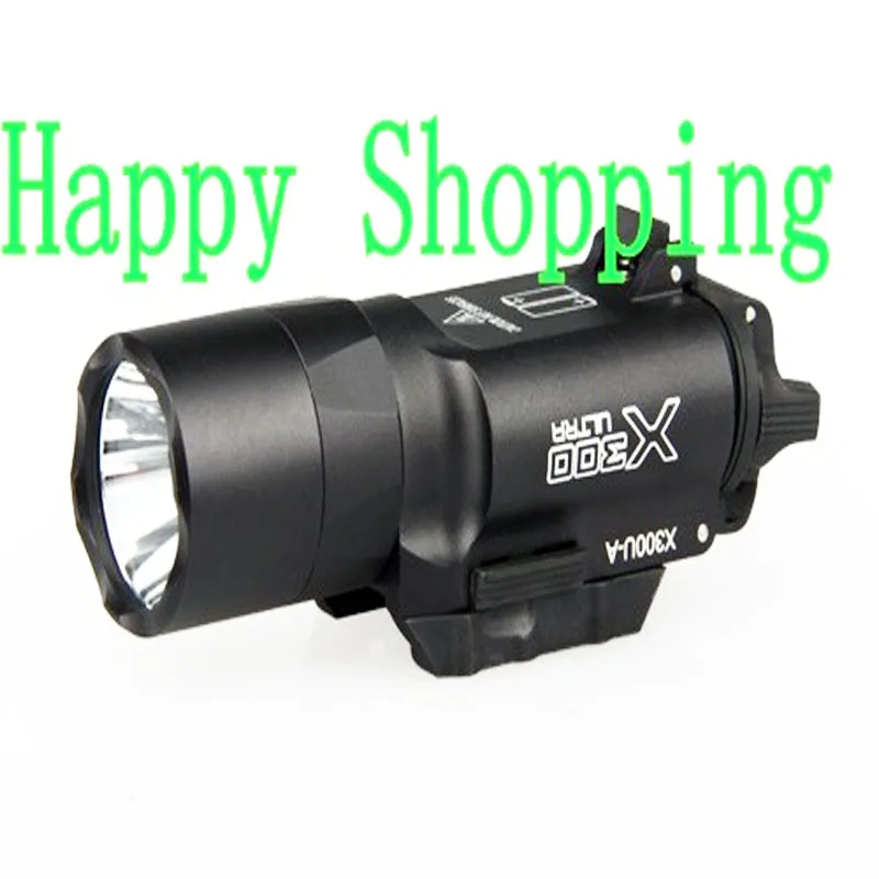 

Tactical 1911 Pistol SF X300 Ultra Gun Light X300U 500 Lumens High Output Weapon Flashlight Fit 20mm Picatinny Weaver Rail