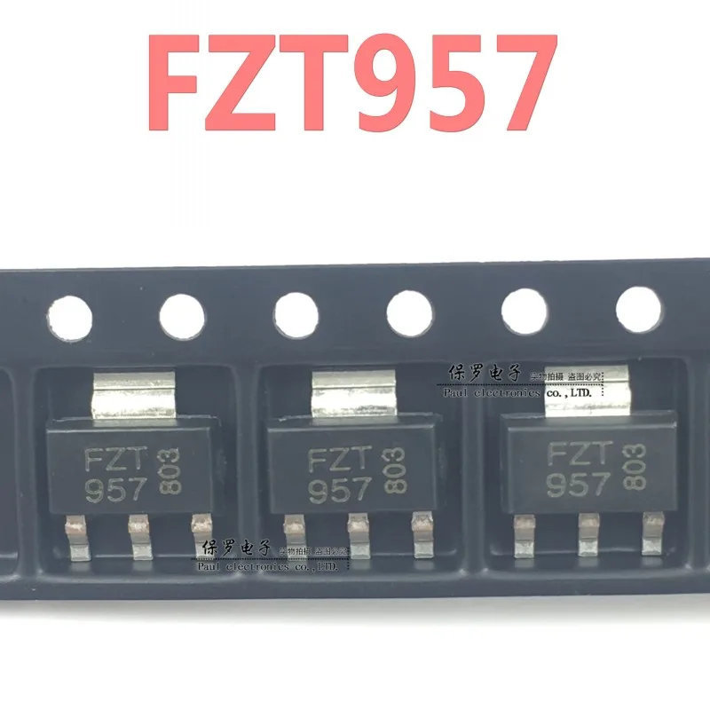 10 шт., 100% оригинальный и новый транзистор FZT957 FZT957TA SOT-223, транзистор SMD, в наличии