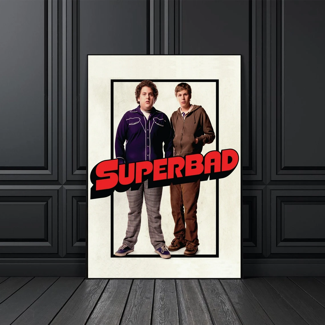 Superbad Classic Retro Movie Poster Cover Canvas Print Custom Poster Home Decoration Wall Painting (No Frame)