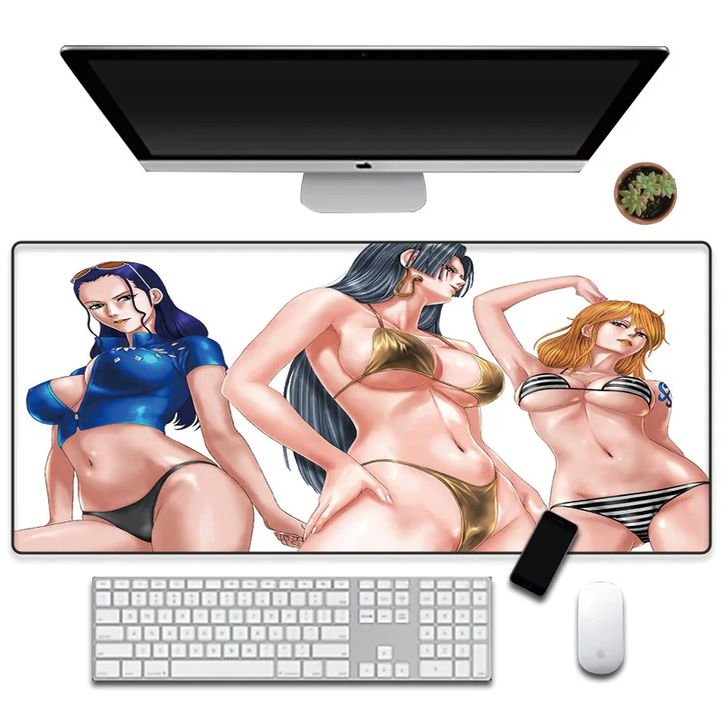 XGZ anime game girl mouse pad large size non-slip gaming keyboard table laptop mouse pad suitable for Lol Dota2 Cf