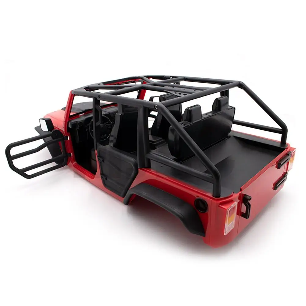 Porta della guida del tubo della mezza porta anteriore e posteriore fai-da-te per il 1/10 Axial SCX10 II Wrangler Body RC accessori per parti di