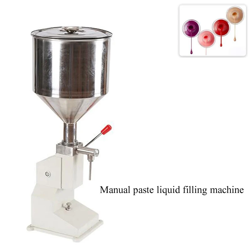 Manual Paste Filler Filling Machine For Shampoo Lotion Cream Yoghourt Honey Juice Drink Beer Water Liquor Solvent