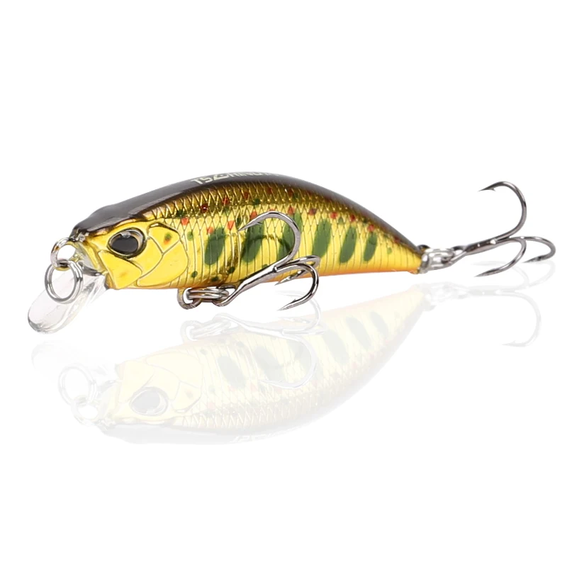 TSURINOYA DW63 50mm/5g Sinking Minnow Hard bait Fishing Lures Mini Minnow Crankbait Treble hook Artificial bait wobbles 1pcs