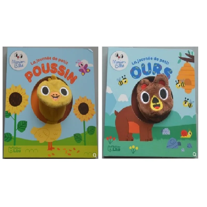 

1 Book Parent Child Kids Baby French Early Education Enlightenment Interesting Animal Story 3D Cardboard Book Age 0-3