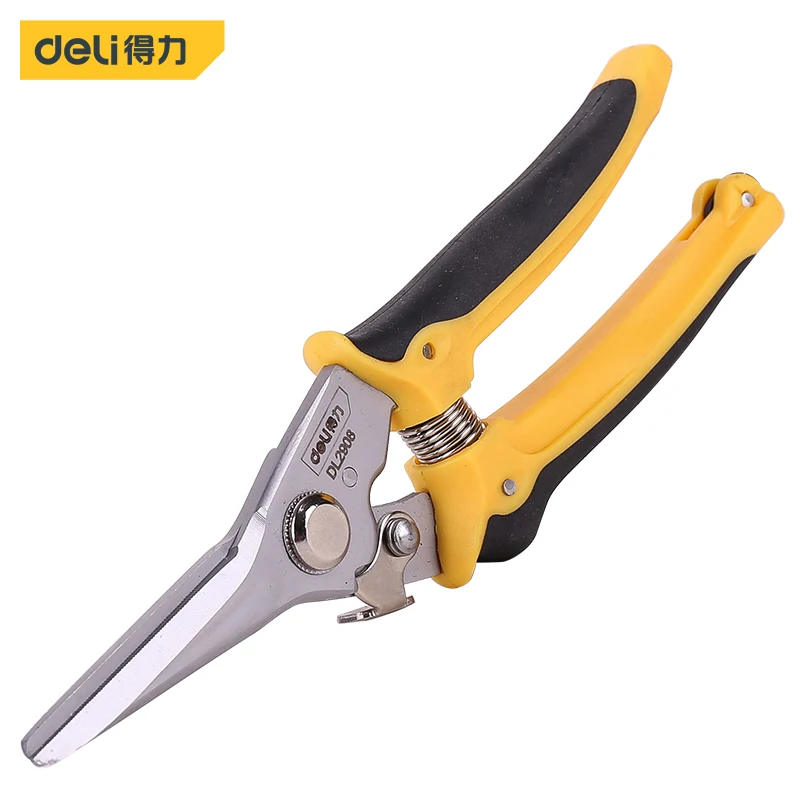 

deli Multifunction Stainless Steel Electrician Scissors Manually Shears Groove Cutting Wire And Thin Steel Plate Hand Tools