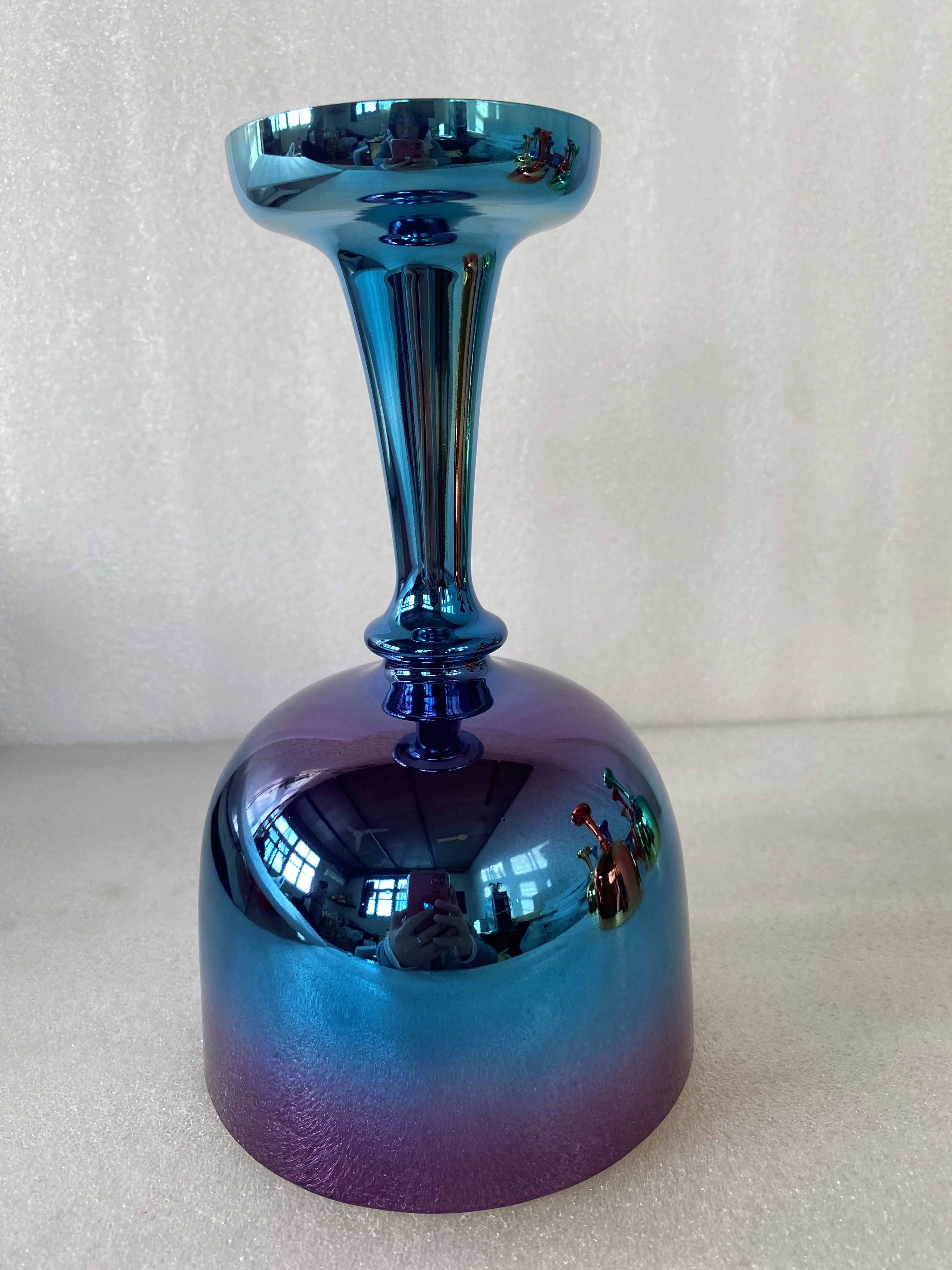 

Titanium mixed color crystal singing grail & perfect pitch 432hz chalice 4th octave A note or A# or G or G# for sound theraphy.