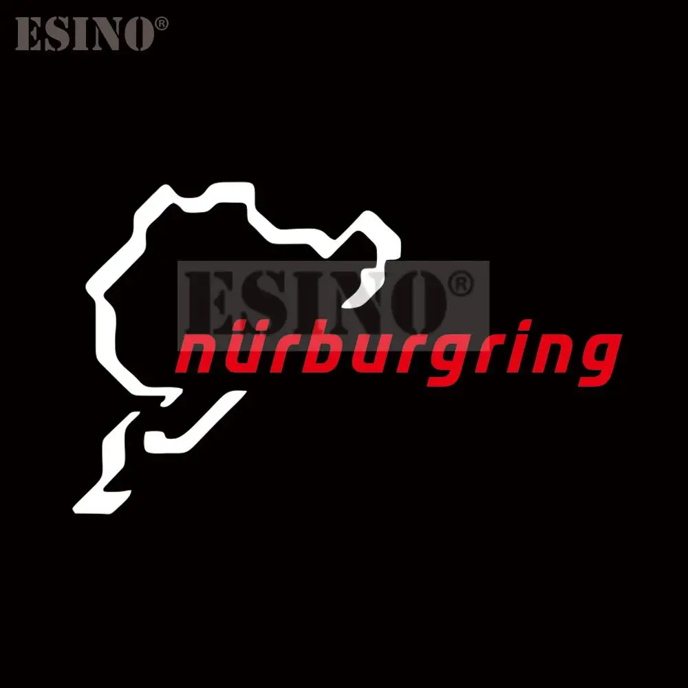 Car Styling kreatywna zabawna moda naklejka Nurburgring Motor Sport wyścigi drogowe pcv 3D rzeźba naklejka cała obudowa foliowa Vinyl