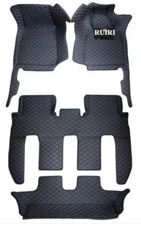 Best quality! Custom special car floor mats for Right Hand Drive Chrysler Town & Country 7 seats 2016-2004 waterproof carpets