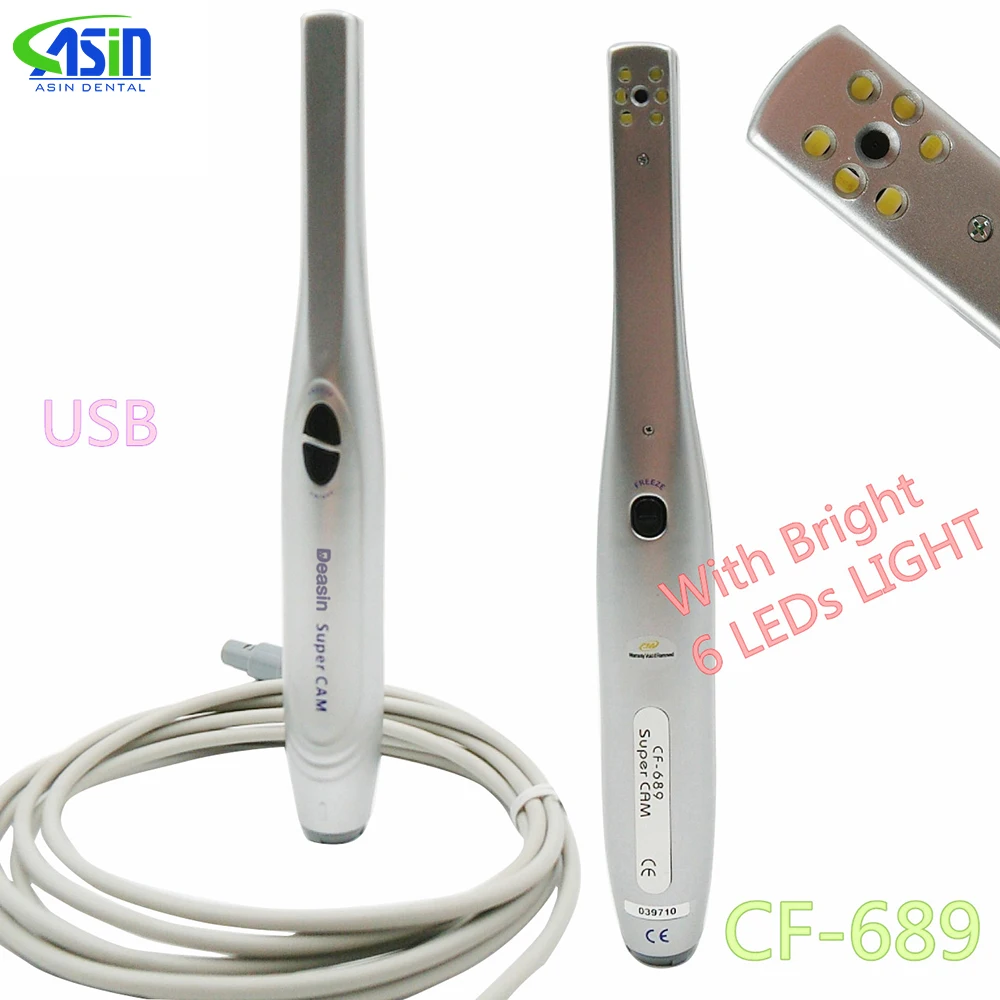 dental clinic device CF-689 Sony CCD USB 2.0 Oral observation instrument Dental intraoral camera dental monitor