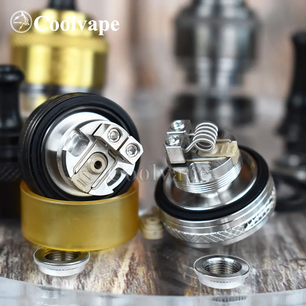 Coolvape-atomizador de cigarrillo electrónico Berserker V2 MTL RTA, 24mm, 3ml, bobina única, tanque RTA, flujo de aire inferior, vs taifun 4