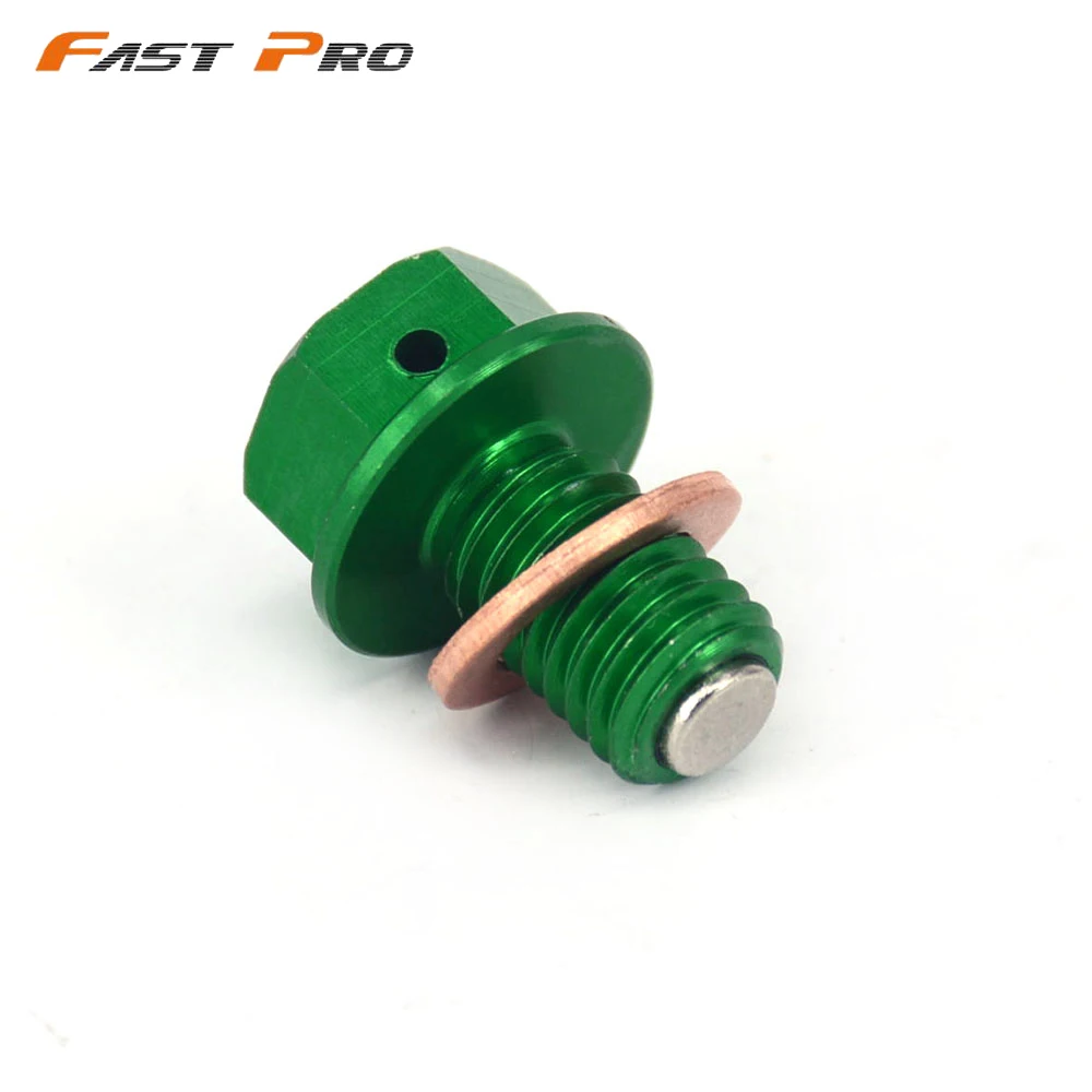 Motorcycle CNC Magnetic Oil Drain Plug Bolt For KAWASAKI KX65 KX85 KX100 KX125 KX250 KX500 KX250F KX450F KLX250 KLX300R