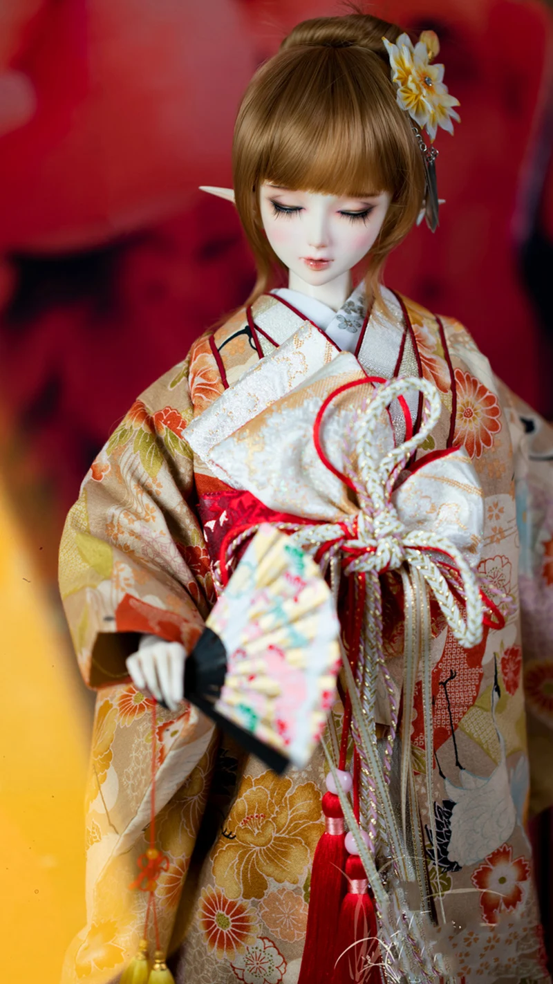 1/6 1/4 1/3 BJD Clothes Japanese Ancient Costume Oiran Kimono Outfit for BJD/SD Girl ID72 80cm Strong Uncle Doll Accessories 178