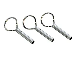 Fly fishing rod guide tops FWT #7/#8/#10 silver color Classic wire loop fly tops 10pcs / bag