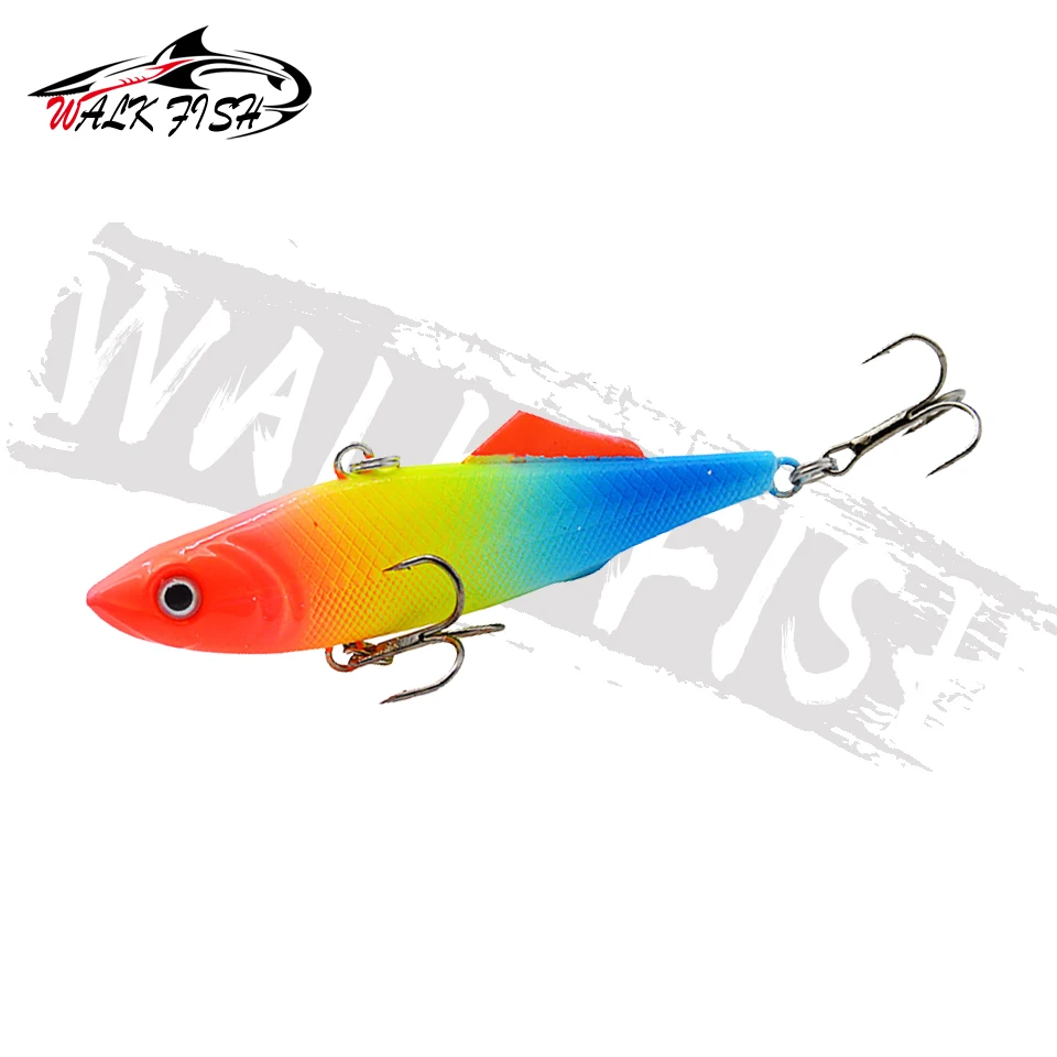 WALK FISH Fishing Lure Sinking vibration 15g 65mm vib lure trolling Metal lure Hard Bait crankbait winter Fishing Bass Pike Lure