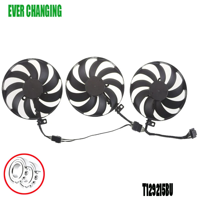 

87MM T129215BU DC12V 0.50AMP Graphics Fan for ASUS ROG STRIX RTX3060 O12G V2 GAMING LHR version