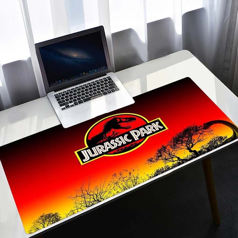 Tapete do rato do parque jurassic mousepad computador 90x40cm borracha natural xxl mousemat gamer mesa tapete computador gamers teclado mausepad