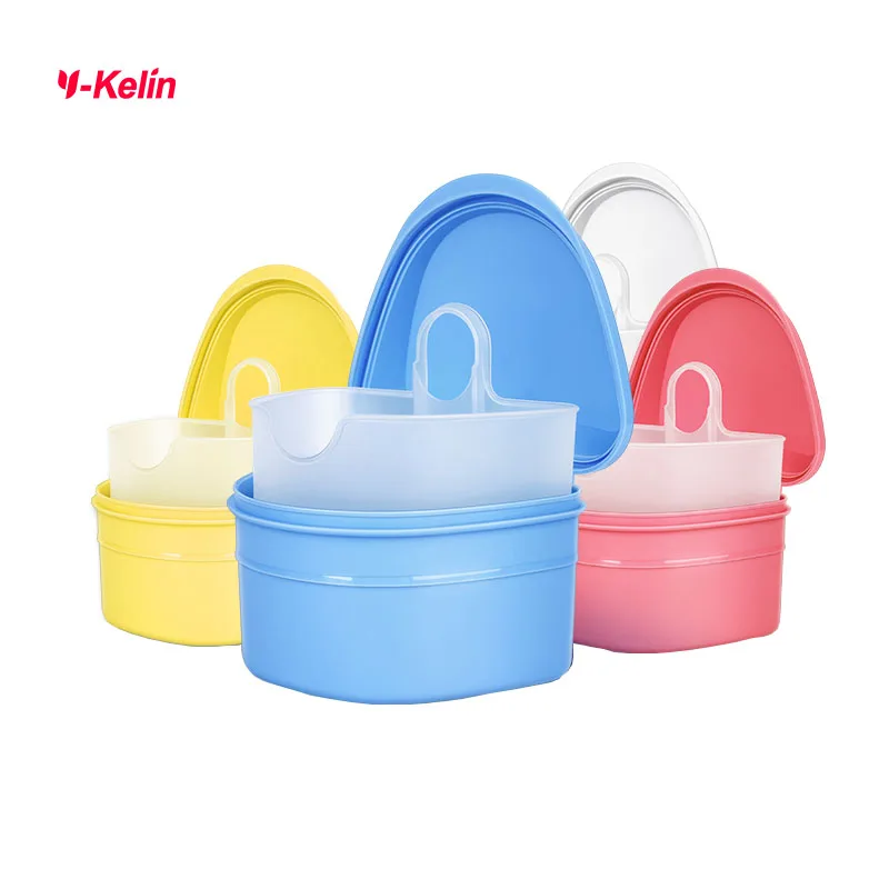 Y-Kelin High Capacity Denture Care Box and Brush Used To Store Dentures Oral Cleaning  Nursing Appliances Support Dropshop