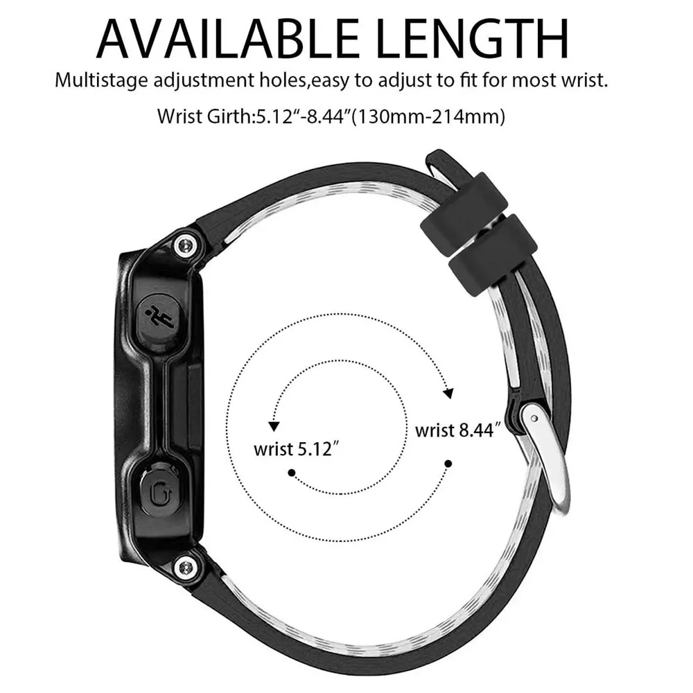 Sillicone pulseira para garmin forerunner 235 pulseira de banda relógio inteligente para garmin forerunner 220/230/235/620/630/735xt/235 lite