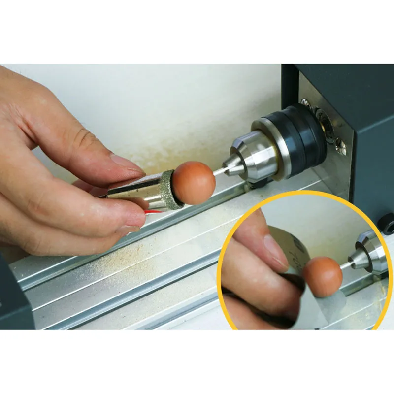 Perline in miniatura piccolo tornio lucidatura e taglio perline mini tornio per la lavorazione del legno fai-da-te
