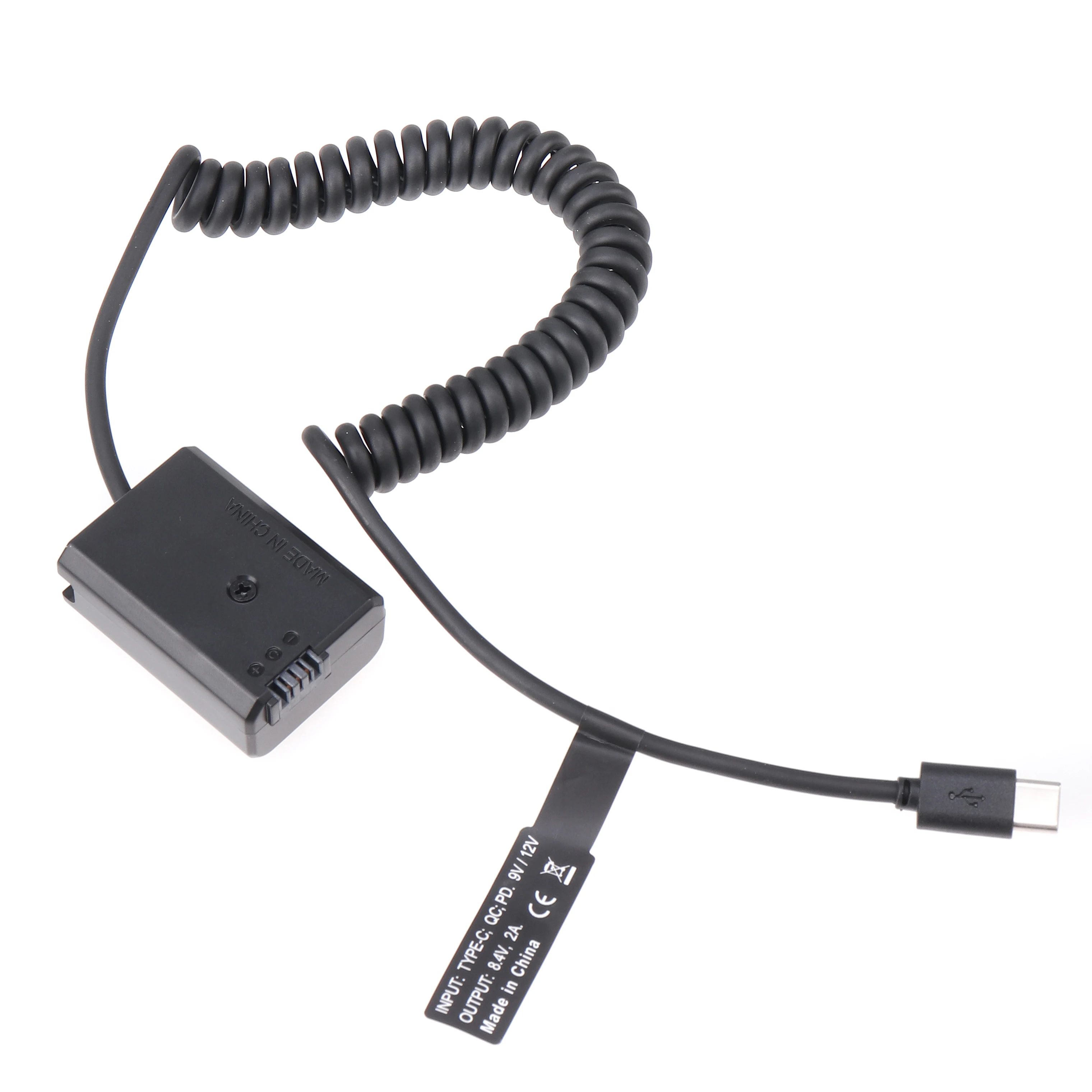 FOTGA dekodowane NP-FW50 imitacja baterii Adapter + typu C kabel do Sony ZV-E10 A7 A7R A7S A7M A7II A7S2 A7M2 A7R2 A6500 A6400 A6300