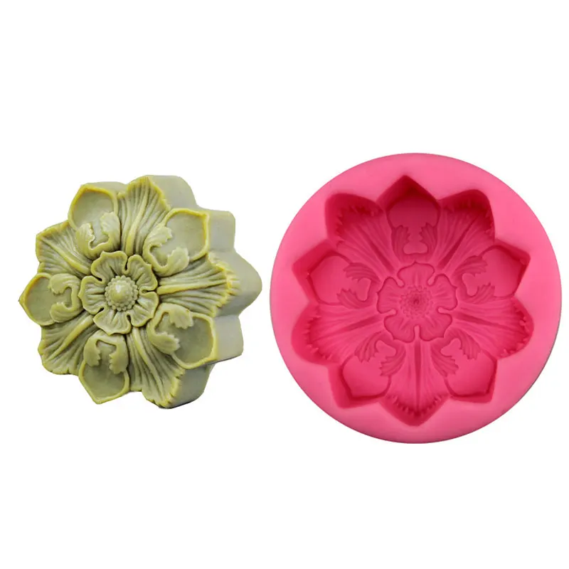 3D Flower Soap Mold Silicone Mould Resin Mould for DIY Handicraft Candle Soap Making