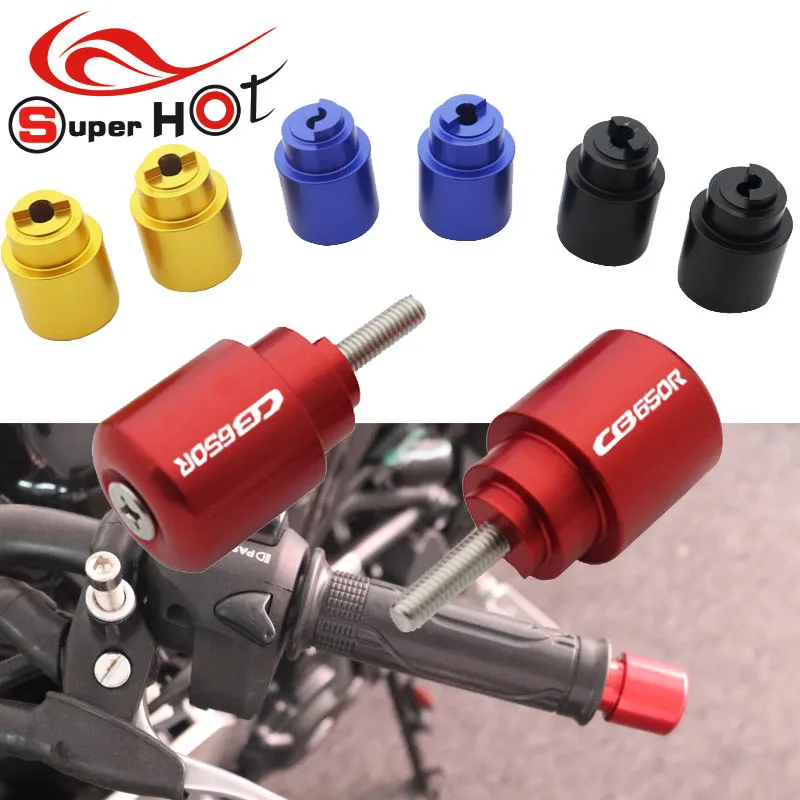 

For Honda CB650R 2018-2020 Motorcycle Handlebar Grips Plug Slider Handle Bar Ends fit for CB650R with CB650R logo