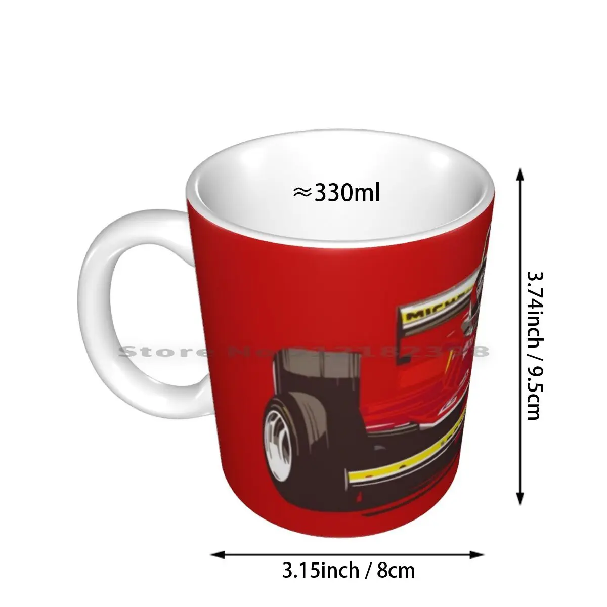 Gilles Villeneuve Car Ceramic Mugs Coffee Cups Milk Tea Mug Villeneuve Grand Prix Racing Car Canadian Race Cars Racecars Canada