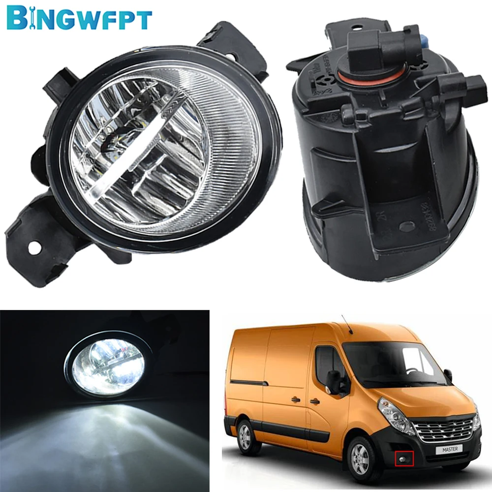 BINGWFPT Daytime Running Light LED Bulb Fog Light Fog Lamp 12V For Renault Master 3-III 2010 2011 2012 2013 2014 2015