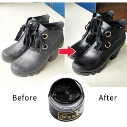 50ml couro preto creme de restauração buracos raspaduras couro sofá sacos sapatos roupas sapato creme pintura acrílica