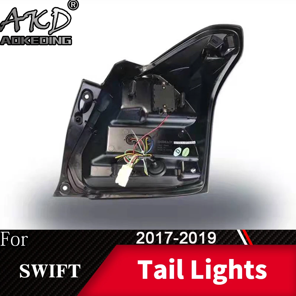 AKD Car Styling For Suzuki Swift Sport 2017-2019 Tail Lamp LED Bulb Assembly Upgrade Dynamic Signal DRL Auto Accessories