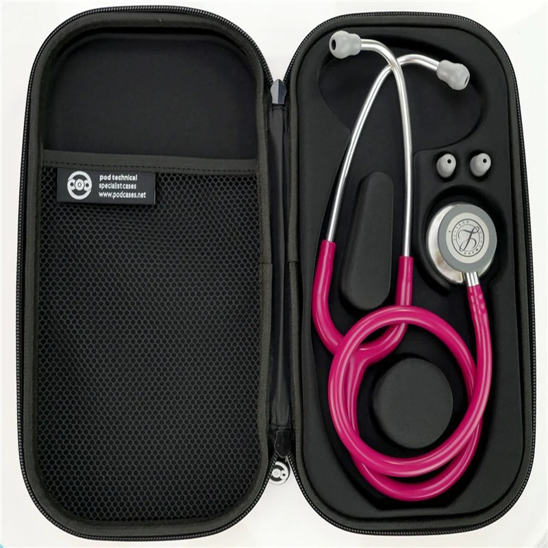 المحمولة السماعة صندوق تخزين حمل حقيبة سفر حقيبة شبه مقاوم للماء الطبية المنظم متعددة الوظائف جيب شبكي حماية حقيبة