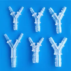 2pcs/lot Reducing Y Type Hose Tee Plastic Silicone Tube Water Pipe Connectors Joint Aquarium Parts S711 Drop Shipping