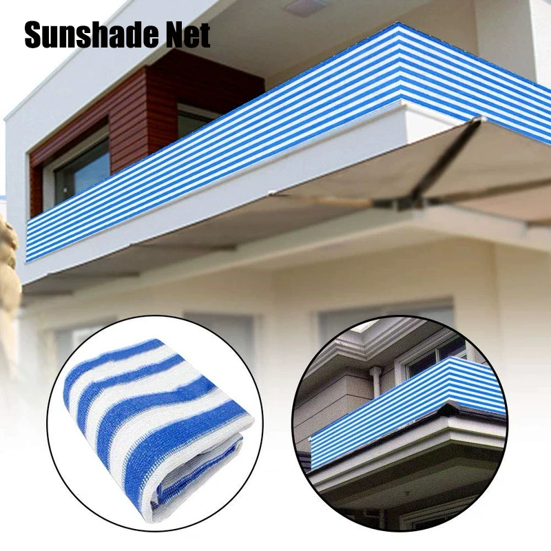 

Blue-White Sun Shading Net Anti-UV Garden Succulent Plants Sunshade Net Outdoor Awning Swimming Pool Shade Sails Car Shade Cloth